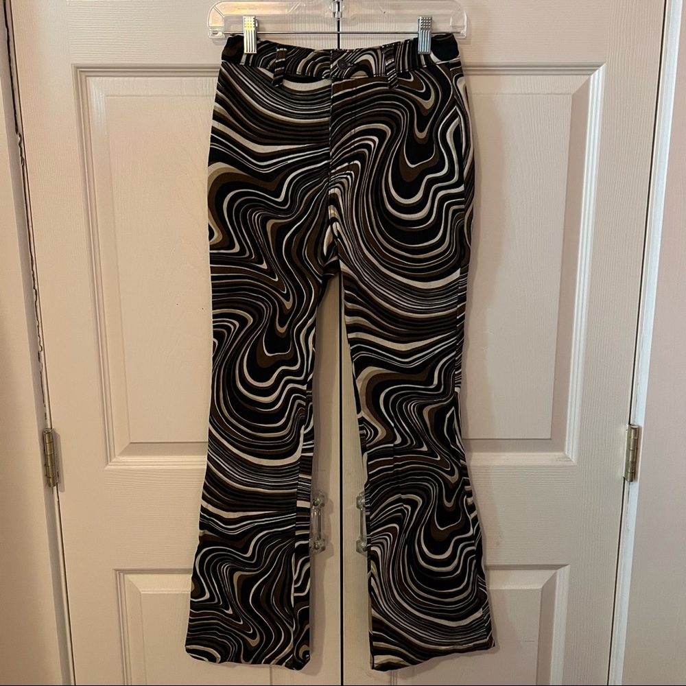 Motel Rocks Zoven Flared Jeans 70s Ripple - Picture 3 of 9